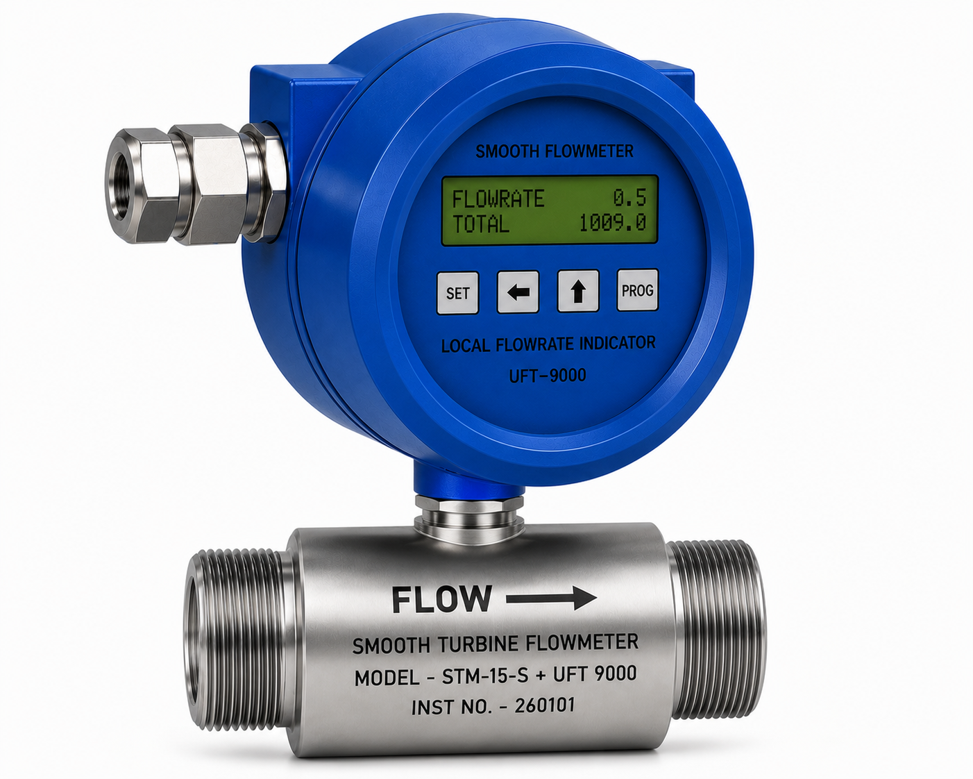STM with Meter Mounted Battery-Operated Flow Indicator