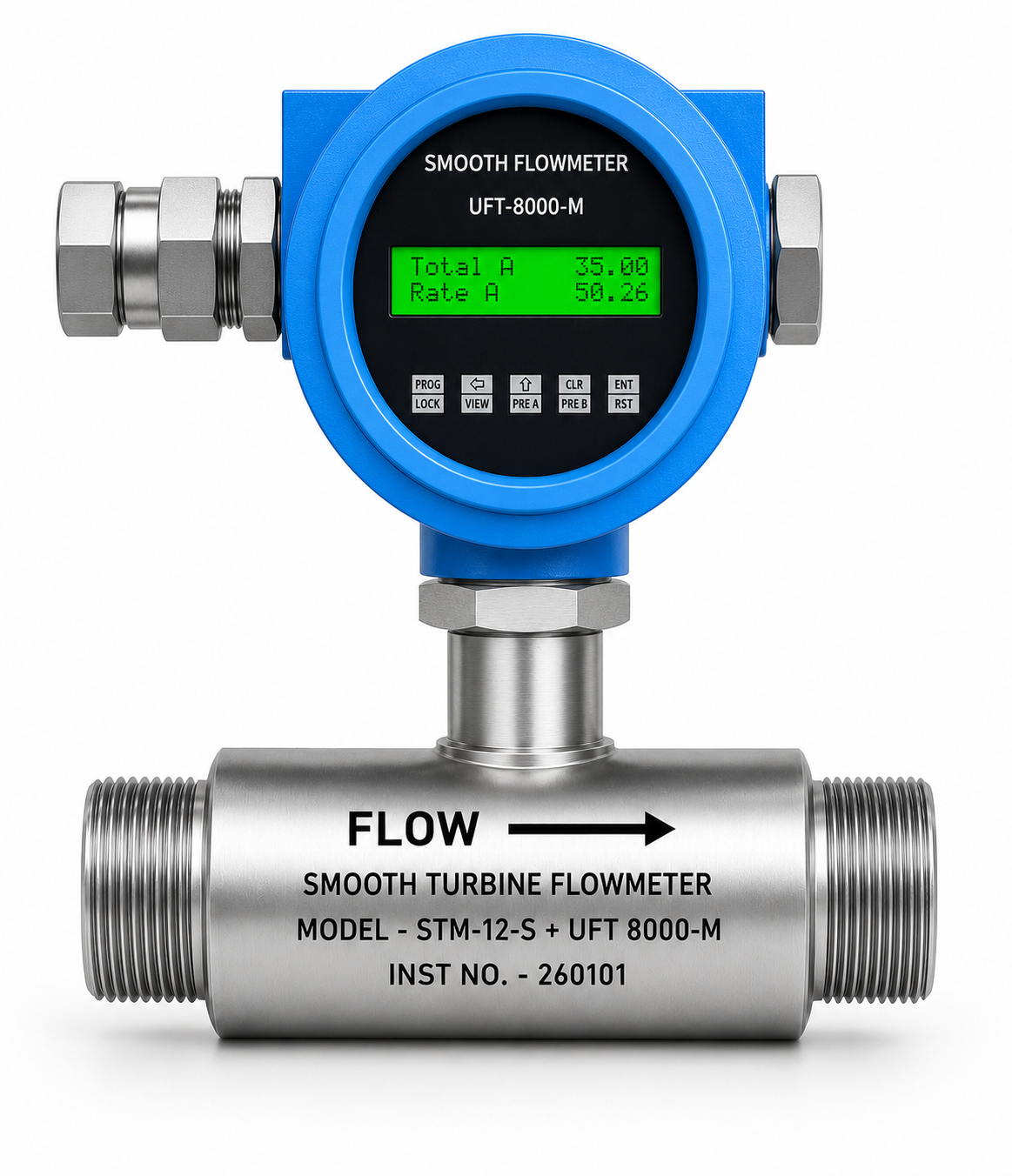 STM with Meter Mounted Flow Indicator (24 VDC Operated)