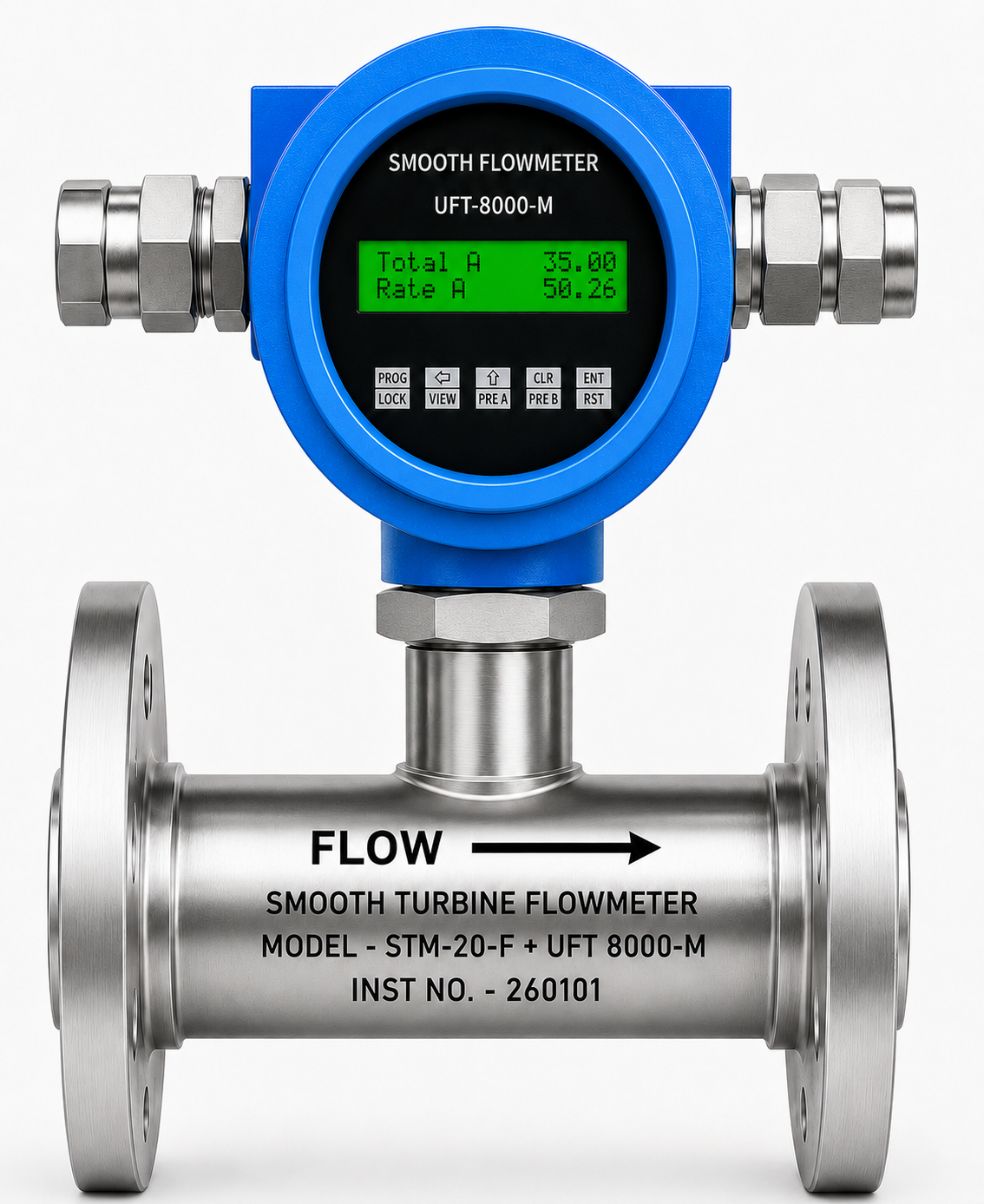 STM with Meter Mounted Flow Indicator (24 VDC Operated)