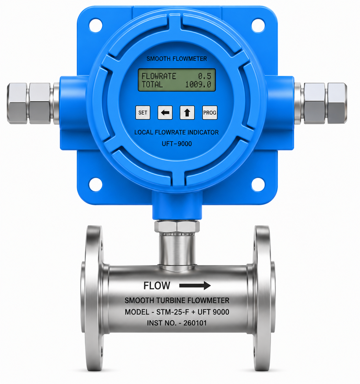 STM with Meter Mounted Battery-Operated Flow Indicator